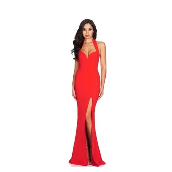 Nookie Madonna Gown Cocktail Dress Evening Maxi Red Size XL - Picture 1 of 9